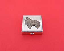 Sheltie design Square Pill Box