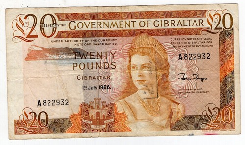 Gibraltar pounds 1986 - 1986, p