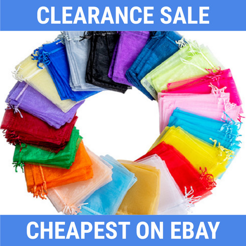 Organza gift bags 100pcs - gift, 50-100pcs
