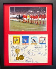 England 1966 Multi-Hand Signed FDC Moore, Ball, Charlton, 11 Players Total & COA