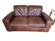 NEXT 2 seater brown Analine