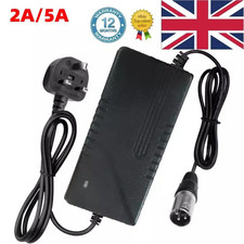 24V Mobility Scooter Wheelchair Battery Charger 5A  Amp XLR Scooter Charger UK