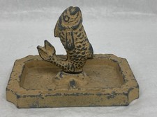 Vintage Metal Ornamental Pond With Fish Centre Piece By B & S  (N Yel 462)