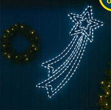 Rope Shooting Star LED Light Christmas Festive Display Decor Illumination Cool