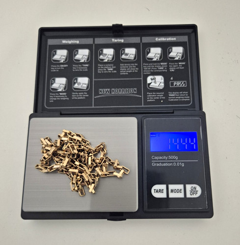 9ct yellow gold box chain - box,