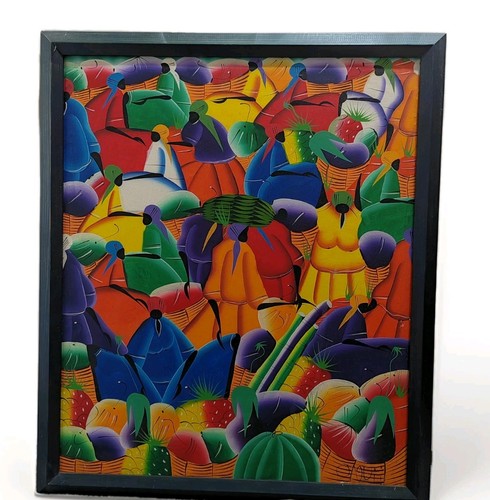 Abstract haitian fruit market - abstract,