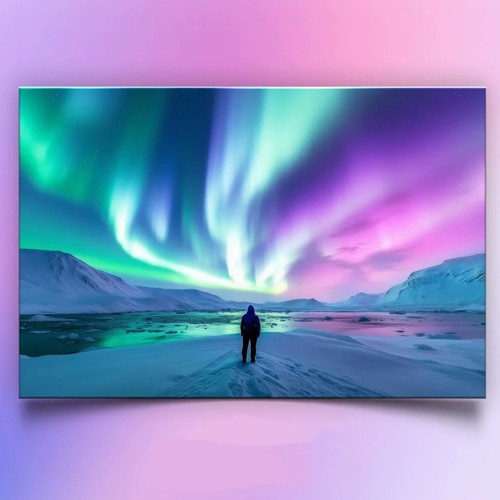 Lenticular aurora postcard - aurora,