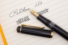 Pelikan M150 (Old Style) Piston Filler in Black With F Gold Plated Nib