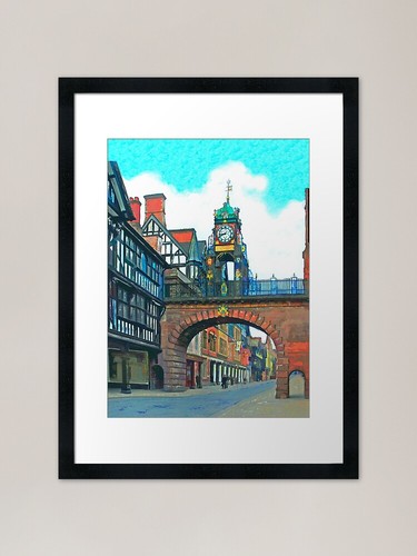 Chester clock tower - clock,