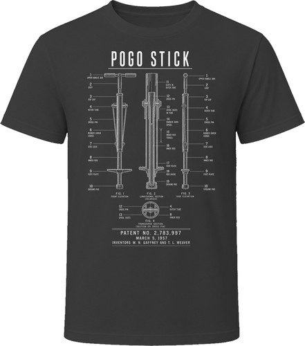 Pogo stick patent blueprint - stick,