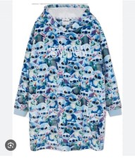 Disney Lilo & Stitch Women's Ladies Hoodie Hooded Blanket M/L Primark Snuddie