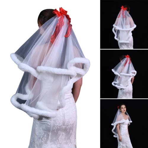 Stylish white wedding veil - stylish,