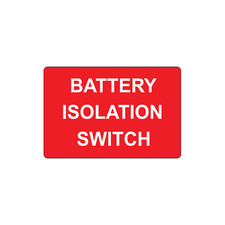 Battery isolation switch - battery,