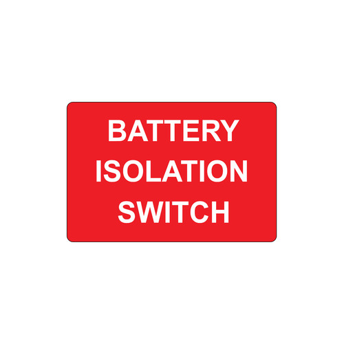 Battery isolation switch - isolation,