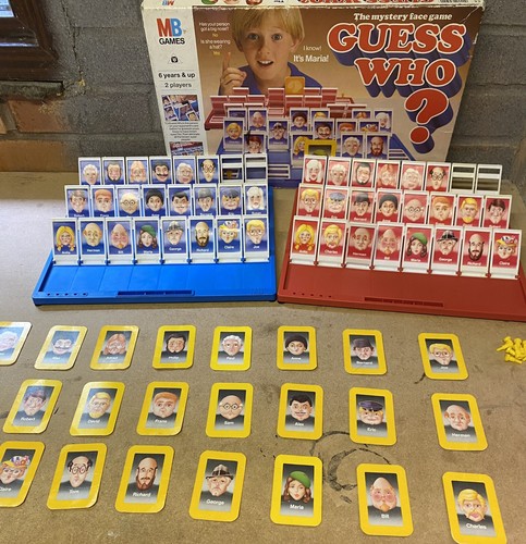 Vintage guess who game mb - vintage,