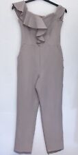Miss Selfridge taupe smart jumpsuit size 10
