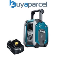 Makita MR007GZ Digital Site Radio DAB + Bluetooth USB Charger 18V + 3AH Battery 