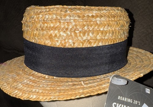 Old time boater gatsby costume - time,