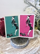 Vintage Art Deco Lady With Dog