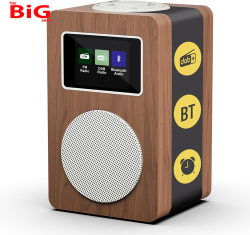 Md4 dab radio alarm - dab+, clock