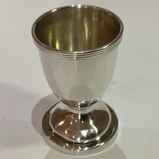 Edward V11 Fully Hallmarked Date Letter B 1901  Sterling Silver Quails Egg Cup