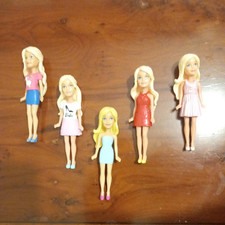 ? 5 x Mattel Mini BARBIE Figure Dolls Travel Series ?