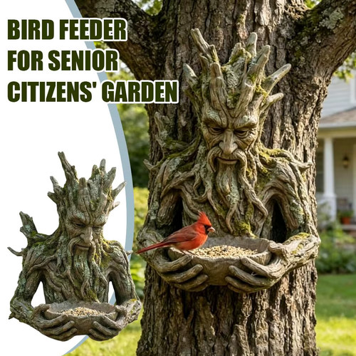 Tree spirit bird feeder resin - spirit,