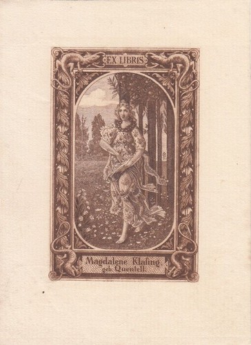 Exlibris bookplate - exlibris,