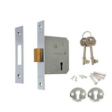 Era 3 Lever Mortice Door Lock Security Deadlock 2.5"/ 3.0" with 2 Keys