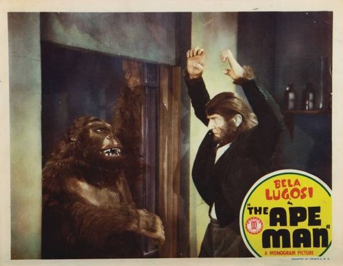 The ape man lobby card - man,
