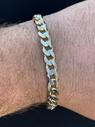 Mens miami cuban bracelet - mens,