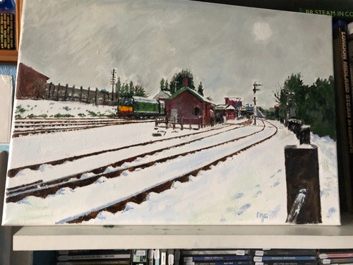 Oil painting - oil,
