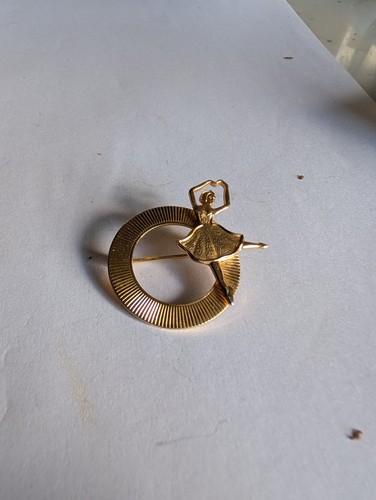 Vintage gold tone - vintage, ballerina