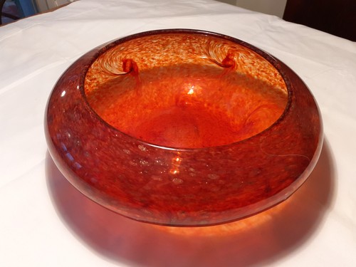 Deep red strathearn bowl - red,