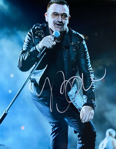 Bono autographed 8x10 photo - 8x10,