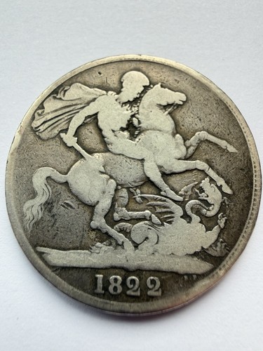 1822 george silver crown - silver,