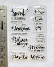 Clear rubber stamps christmas - rubber,