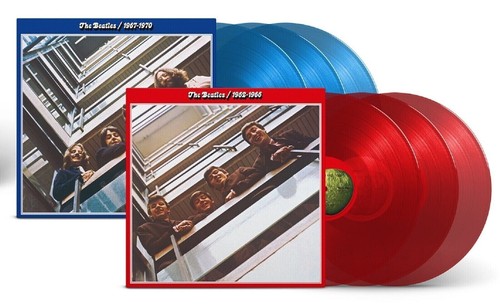 The beatles blue red triple - &,