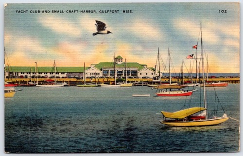 Postcard gulfport yacht - gulfport,