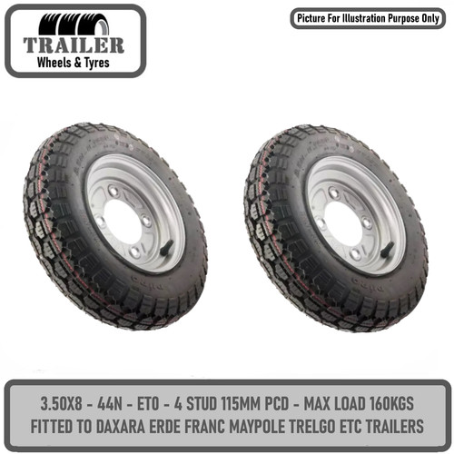 Trailer wheel rim tyre - wheel, &