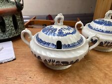 Vintage Royal Wessex Blue & White Vegetable Tureen with Lid x 1