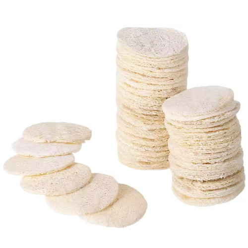 Loofah face pads - face, exfoliating