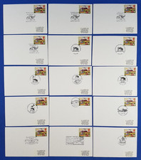 15x FDC's CANALS BRITISH