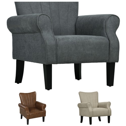 Homcom modern accent chair - modern,