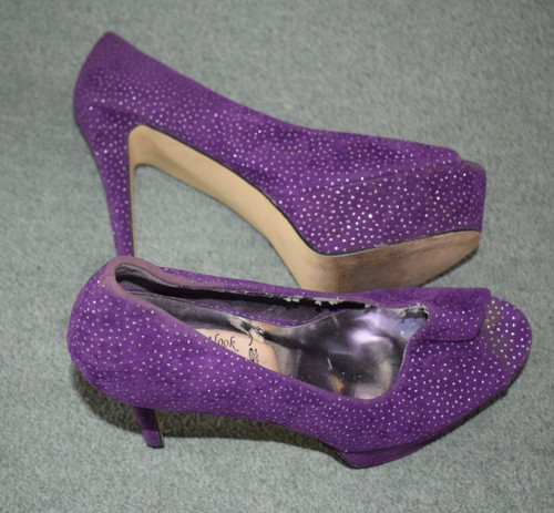 New look purple - suede, stiletto