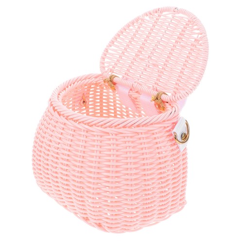 Kids bike basket - basket, pink