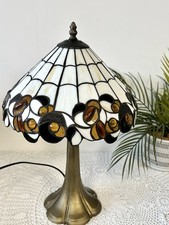 Tiffany Style Table Lamp White