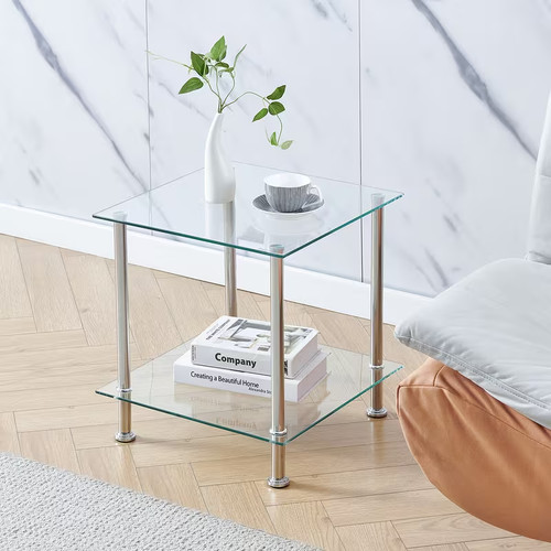 Square tempered glass coffee - glass,