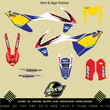 KTM 6 Days France Graphic Kit Sx 2018 KTM Exc Excl Decals Stickers Custom Mx