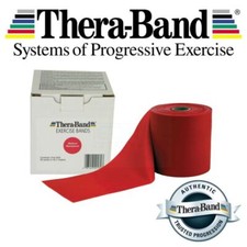 Theraband Resistance Bands Exercise Gym Physiotherapy RED - Select Desired Size